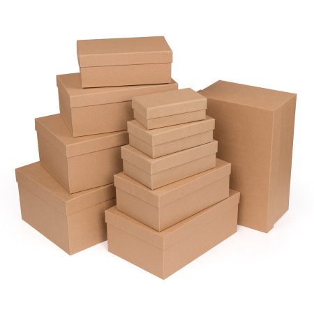 Коробка подарочная Прямоугольная 10в1 Крафт