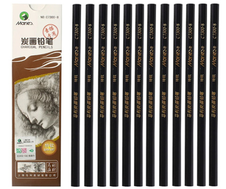 Карандаш ч/гр  Maries, супермягкий, без заточки