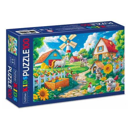 Пазлы 100 эл Утро на ферме