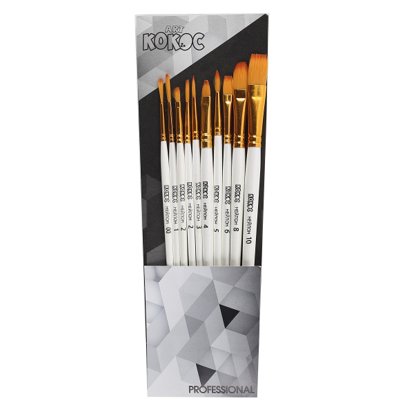 Кисти н-р нейлон 10 шт