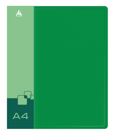 Папка с 4-мя кольцами 27мм d20мм Зеленый