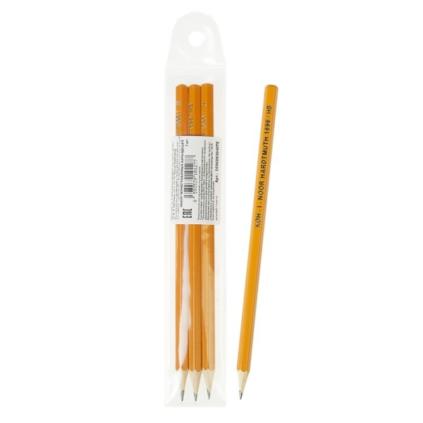 Карандаши  ч/гр набор  3шт разной тверд. (H, HB, B)