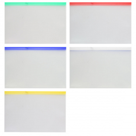 Папка на молнии А4 прозрачная