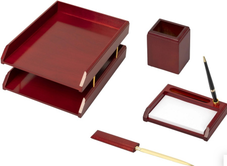 Наст. набор дерев 4предм. Good Sunrise бордовый/чёрный