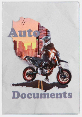 Обложка/автодок ПВХ Мотоцикл