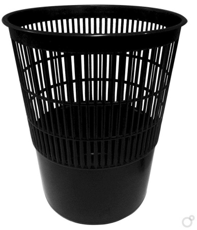 Корзина д/бумаг сетчатая 14л. черная
