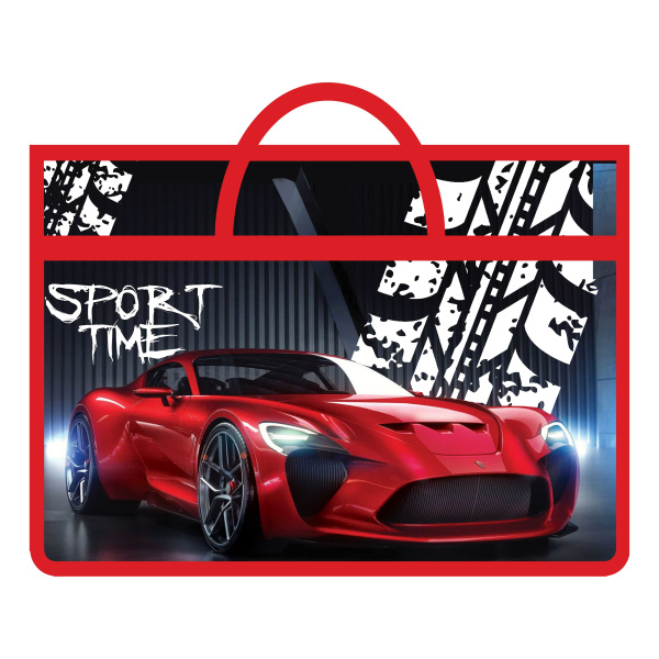 Папка с ручками А3  пластик Night drive