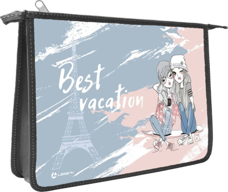 Папка д/тетр А4 на молнии  Best Vacation