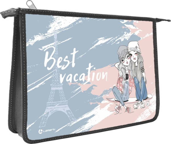 Папка д/тетр А4 на молнии  Best Vacation