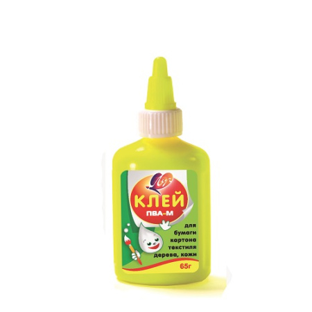 Клей ПВА   65гр. (желтый флакон)