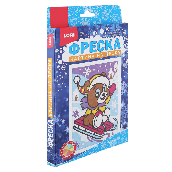 Картина из песка "Бурый мишка"