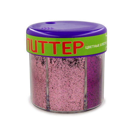 Глиттер для декора с дозатором №6, 60г (6цв)  Красный