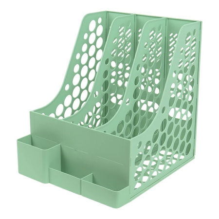 Лоток вертик 3 секции оливковый + 3 горизонт. отд.