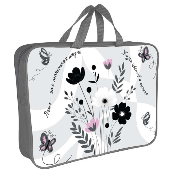 Папка с ручками А4 ткань  Полевые цветы