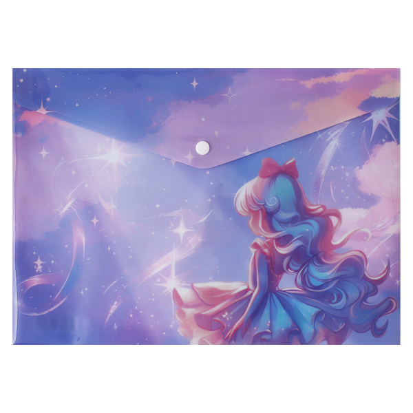 Папка-конверт кнопка А4 Magic ballerina