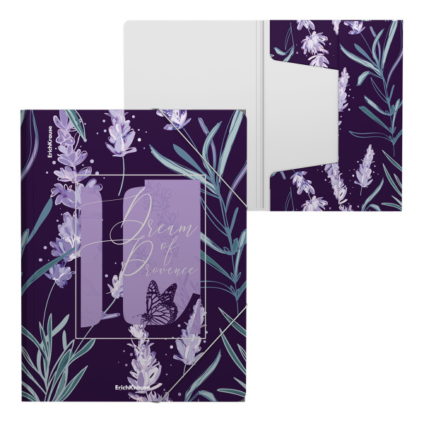 Папка на резинке А4 Lavender АКЦИЯ