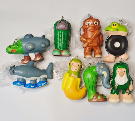 Игрушка Сквиш Ассорти мал. (акула, барабан)