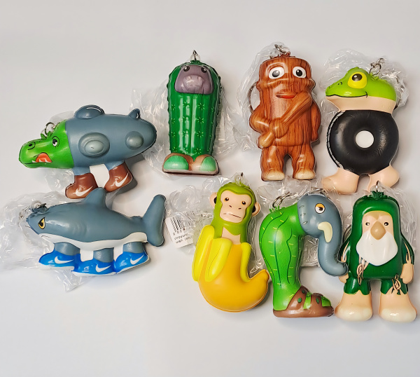 Игрушка Сквиш Ассорти мал. (акула, барабан)