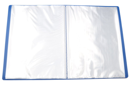 Папка 10 вклад Синяя 0,5мм