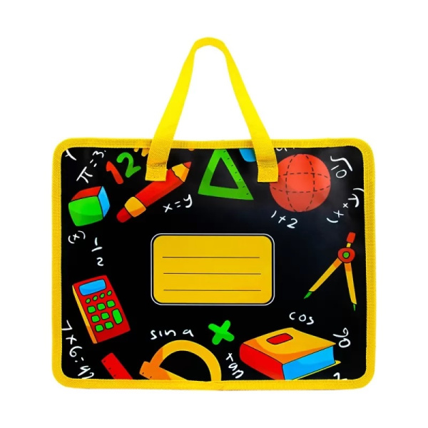 Папка с ручками А4 пластик  Школьная пора