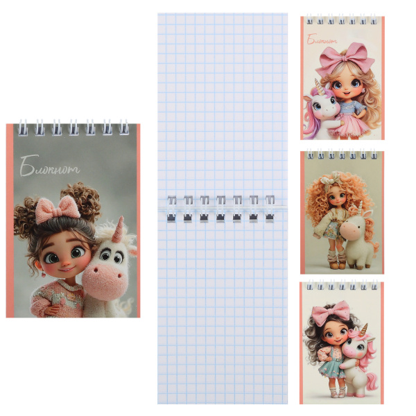 Блокнот/гребень  А7 40л Куколка