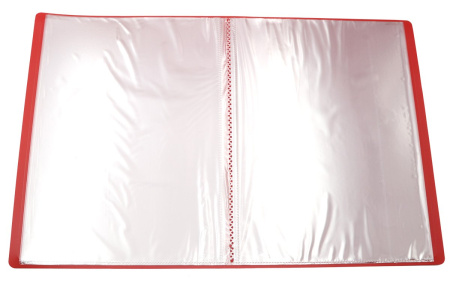 Папка 10 вклад Красная 0,5мм