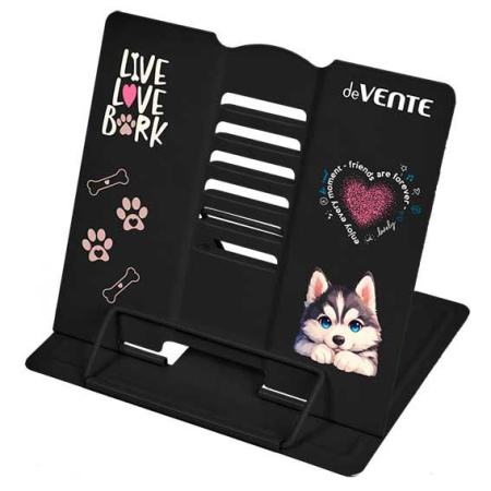 Подставка для книг метал. Cute Husky" 15,4x15,2 см