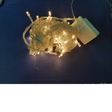 яЭл.Гирлянда 200 LED Теплый  прозр.провод реж 9