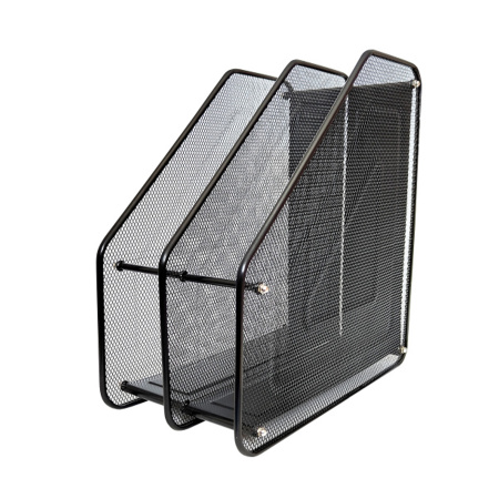 Лоток вертик 2 секции метал. черный