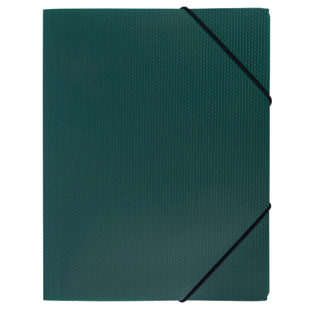 Папка на резинке А4 Prizma Изумрудный 3D эффект