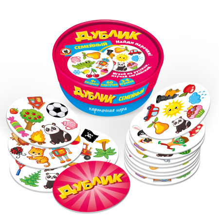 Карты игра Дублик "Семейный", 60 карточек
