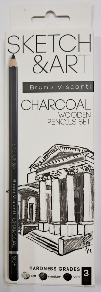 Карандаш угольный 6шт SKETCH&ART