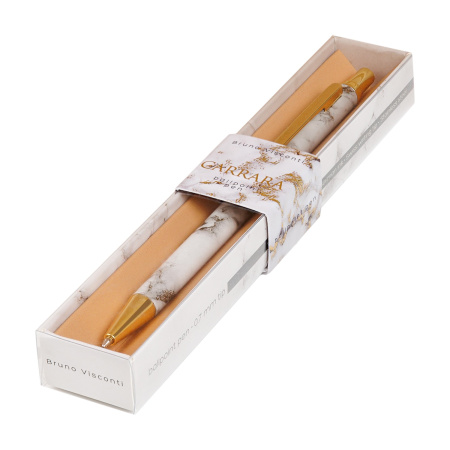 Ручка подар авт. Carrara метал. 0,7мм синяя