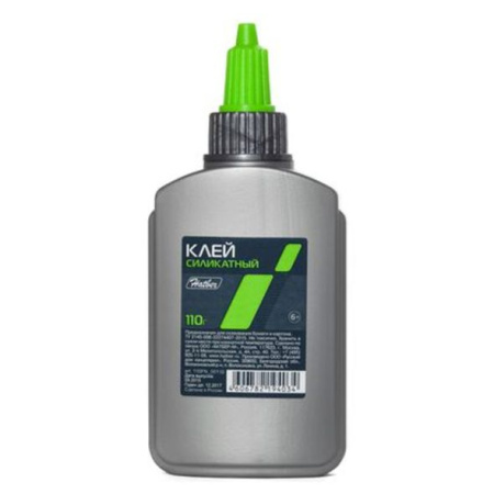 Клей силикатный 110гр. с дозатором