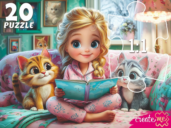 Пазлы 20 эл MAXI Вечерние сказки