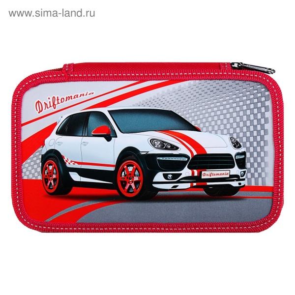 Пенал 2отд/м Дрифтомания, объем