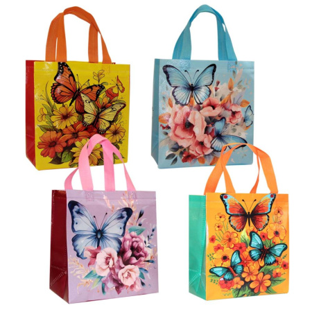Сумка-шоппер 22*23см Бабочки