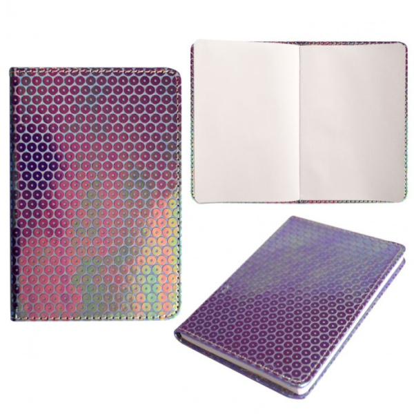 Кн.записная А6 ПВХ  60л Вайолет нелинованная