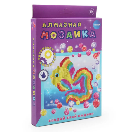 Алмазная мозаика частичная 15*20см Рыбка АКЦИЯ