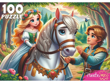 Пазлы 100 эл Принцесса на лошади