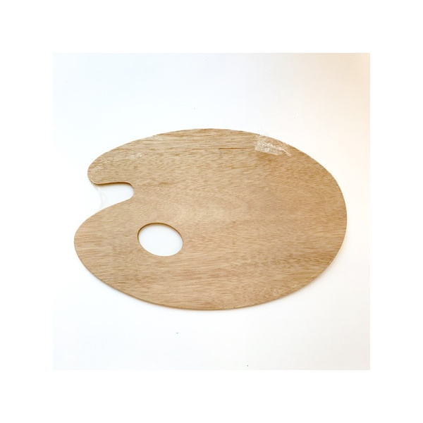 Палитра ДВП "Сонет", фанера, овальная, 20х30см, толщина 3 мм