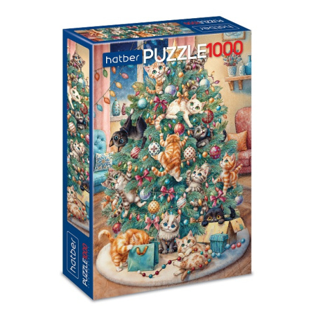 Пазлы 1000 эл Мяу-ёлка