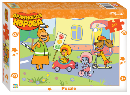 Пазлы 60 эл Оранжевая корова