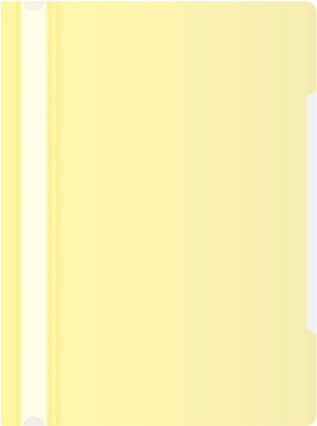 Скоросшиватель пласт.проз.верх  жёлтый пастель