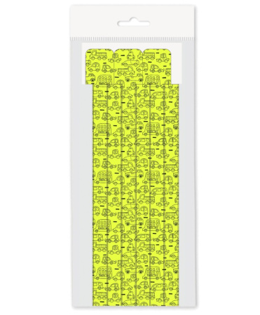 Закладки д/книг самокл. Машины/лайм  6шт/уп