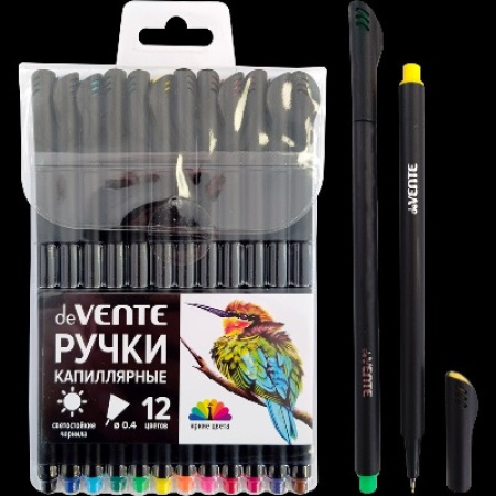 Ручка капиллярная набор 12цв 0,4м Drops