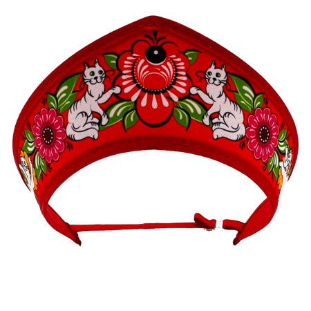 Кокошник-ободок красный Русские промыслы