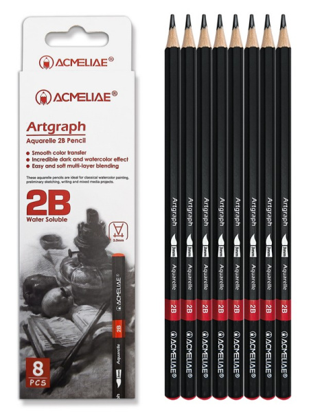 Карандаши .Акварель Artgraph ч/гр 2В
