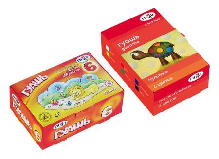 Гуашь Мультики 06цв.  20мл