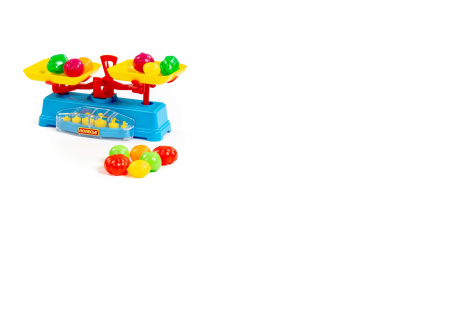 Игровой набор Весы + набор продуктов (12 элементов)